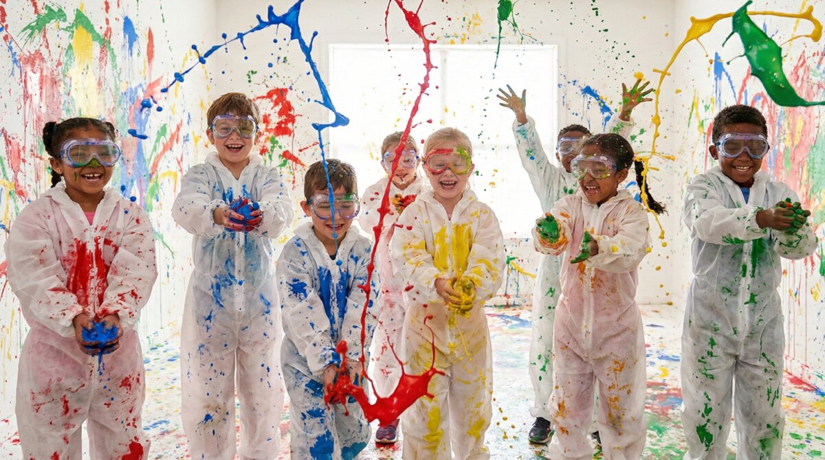 Blue Bear Entertainment - Splatter Paint Room
